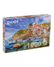 Puzzle Enjoy de 1000 piese - Riomaggiore, Cinque Terre, Italy